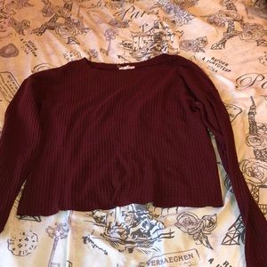 Burgundy long sleeve